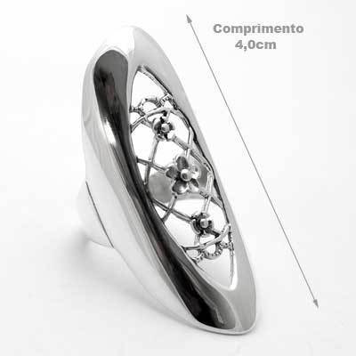 Anel de Prata Flor