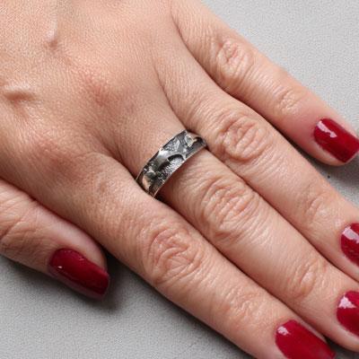 Anel de Prata Golfinho.