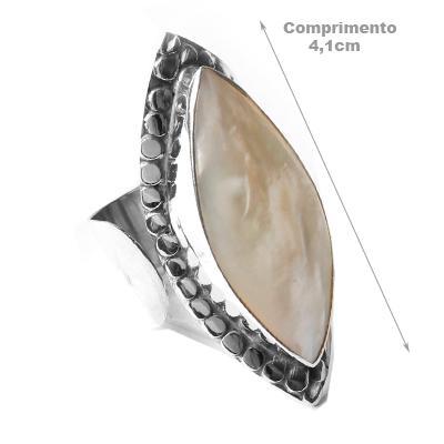 Anel de Prata com Madrepérola.