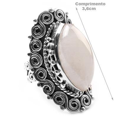 Anel de Prata com Pedra da Lua - 44017