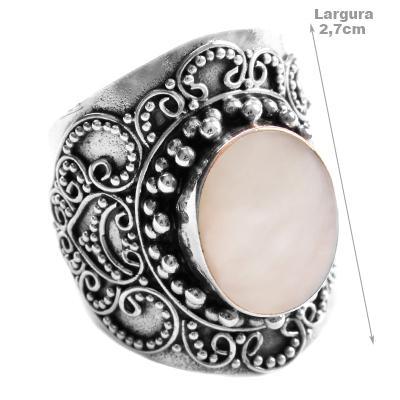 Anel de Prata com Madrepérola