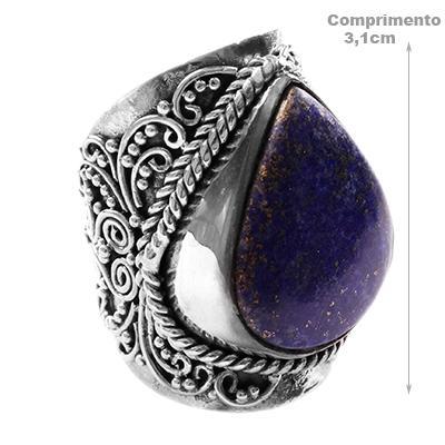 Anel de Prata com Lápis Lázuli