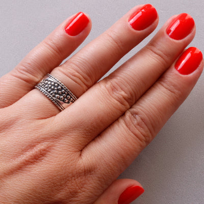 Anel de Prata Trabalhado