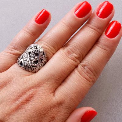 Anel de Prata Trabalhado