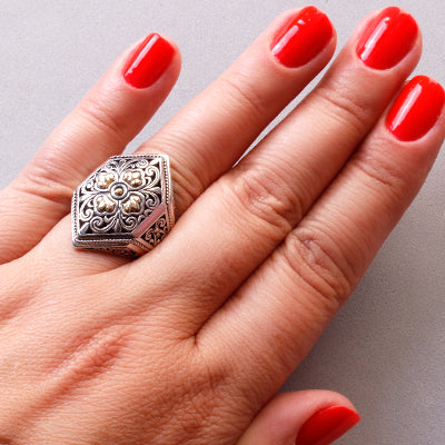 Anel de Prata Trabalhado