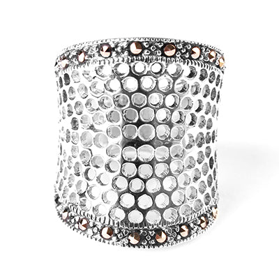 Anel de Prata Vazado