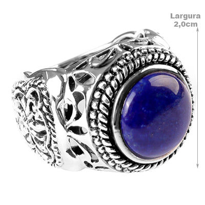 Anel de Prata com Lápis Lázuli