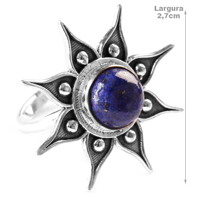 Anel de Prata com Lápis Lázuli