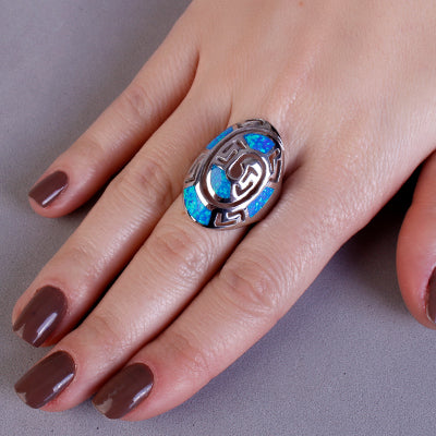 Anel de Prata com Opala