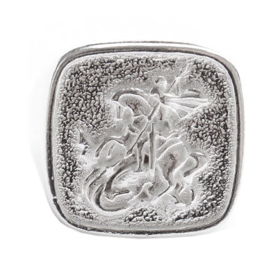 Anel de Prata São Jorge