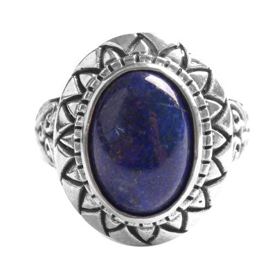 Anel de Prata com Lápis Lázuli