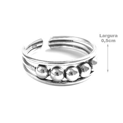 Anel de Prata Dedo de Pé/Falange