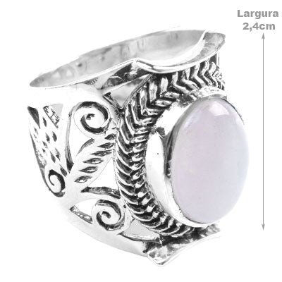 Anel de Prata com Pedra da Lua