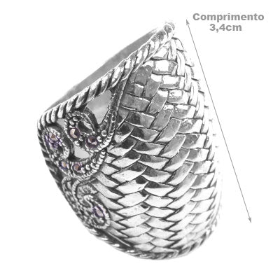 Anel de Prata com Marcassita.