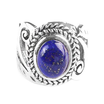 Anel de Prata com Lápis Lázuli