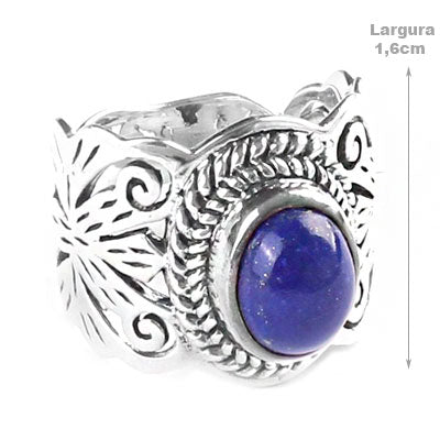 Anel de Prata com Lápis Lázuli