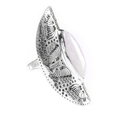 Anel de Prata com Pedra da Lua