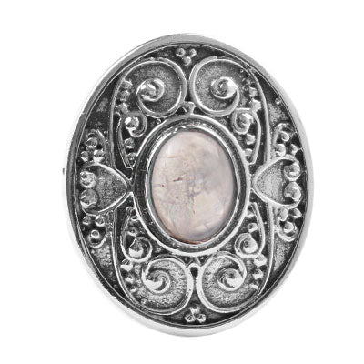 Anel de Prata com Pedra da Lua