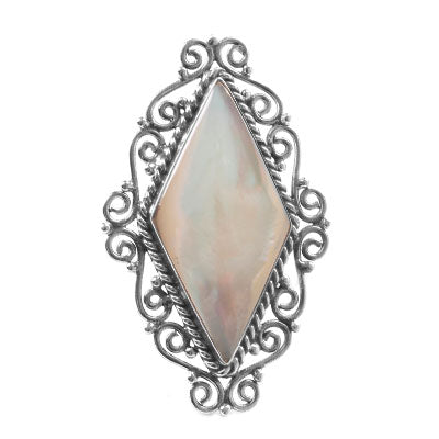 Anel de Prata com Madrepérola