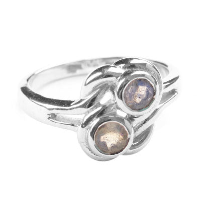 Anel de Prata com Pedra da Lua