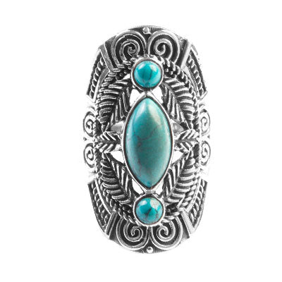 Anel de Prata com Turquesa