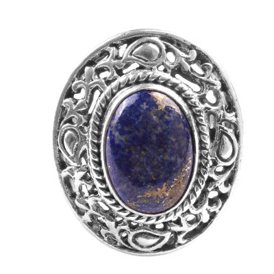 Anel de Prata com Lápis Lázuli
