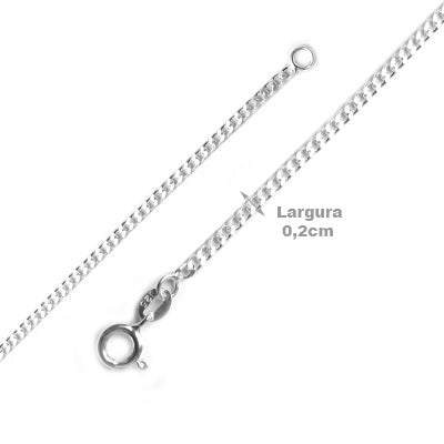 Corrente de Prata com Elos