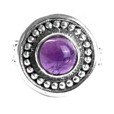 Anel de Prata com Ametista