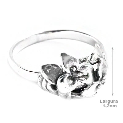 Anel de Prata Flor