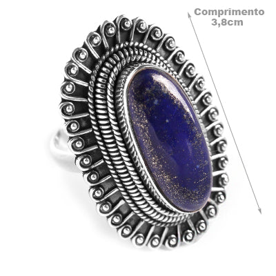 Anel de Prata com Lápis Lázuli