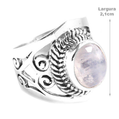 Anel de Prata com Pedra da Lua