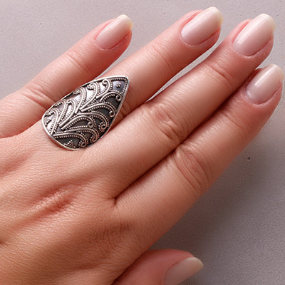 Anel de Prata Trabalhado