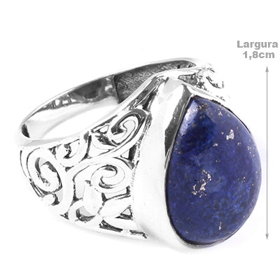 Anel de Prata com Lápis Lázuli