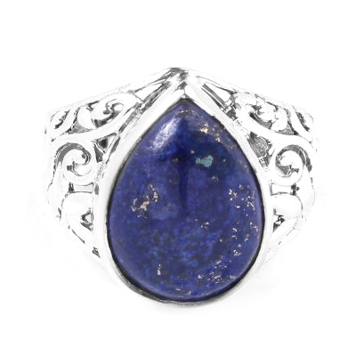 Anel de Prata com Lápis Lázuli
