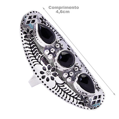 Anel de Prata com Ônix.