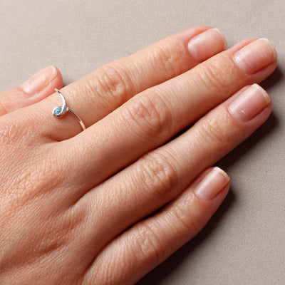 Anel de Prata com Topázio