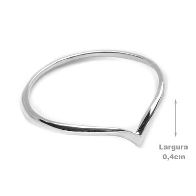 Anel de Prata Liso.