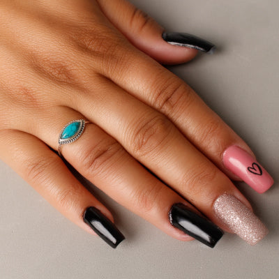 Anel de Prata com Turquesa