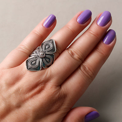 Anel de Prata Trabalhado