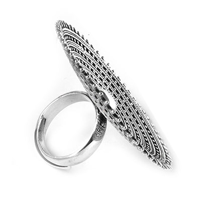 Anel de Prata Trabalhado.