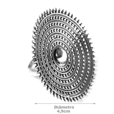 Anel de Prata Trabalhado.