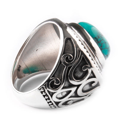 Anel de Prata com Turquesa