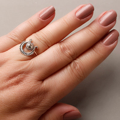 Anel de Prata Trabalhado.