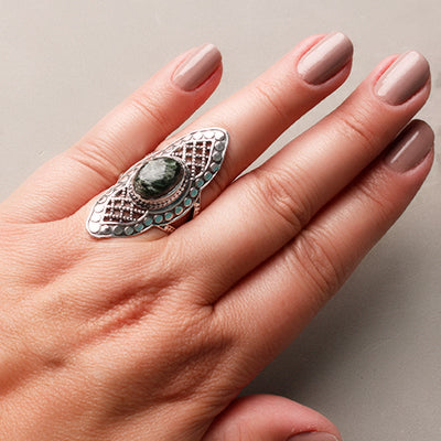 Anel de Prata com Seraphinite