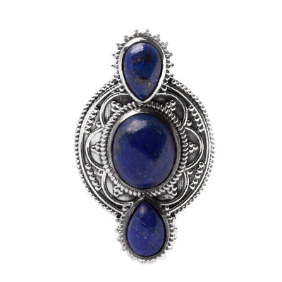 Anel de Prata com Lápis Lázuli