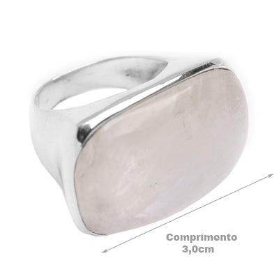 Anel de Prata com Pedra da Lua