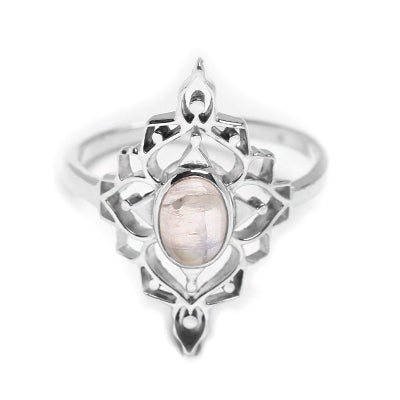 Anel de Prata Pedra da Lua