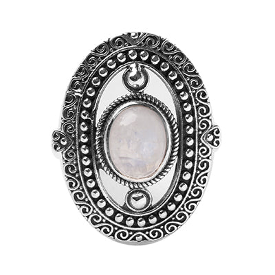 Anel de Prata Pedra da Lua.