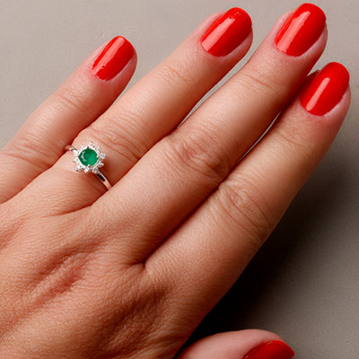 Anel de Prata Solitário