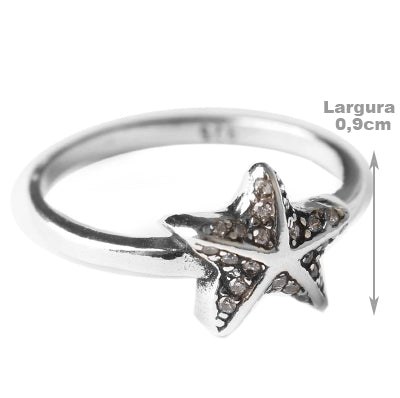 Anel de Prata Estrela do Mar - 51564